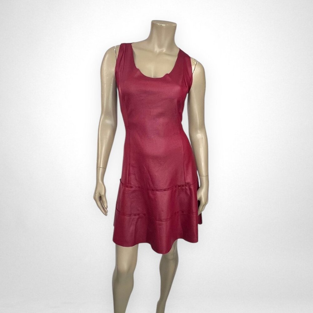 MARIA VALENTINA Small Sleeveless Red Dress Cocktail‎ Party Summer